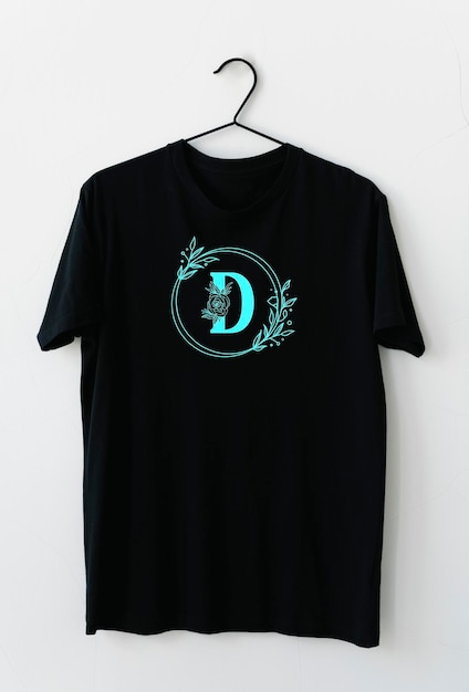 Simple black t shirt design