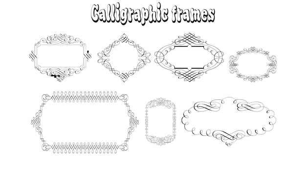 Simple black and white frame set with attractive engravings