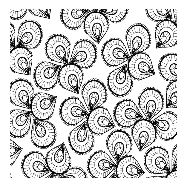 Vector simple black and white patterns backgrounds