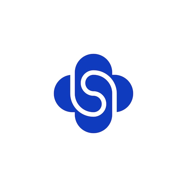 simple and bold letter S cross logo