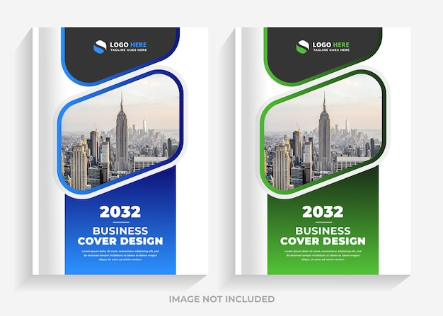 simple book cover design template in a4