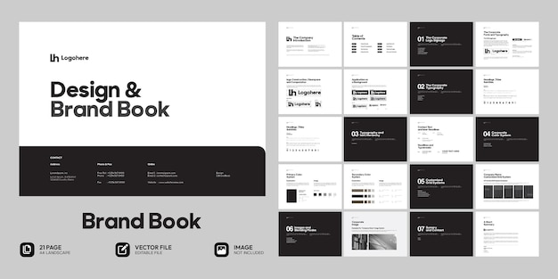 simple Brand Book Layout template