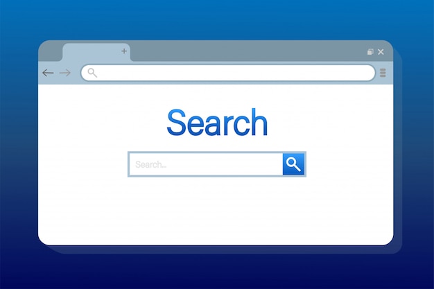 simple browser window  illustration.