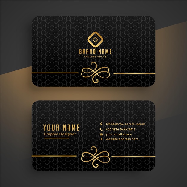 simple business card design template