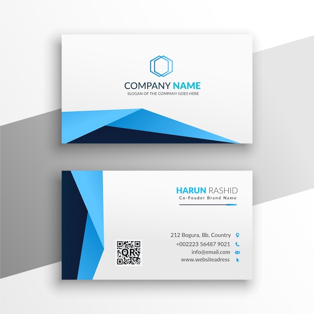 Simple business card design template