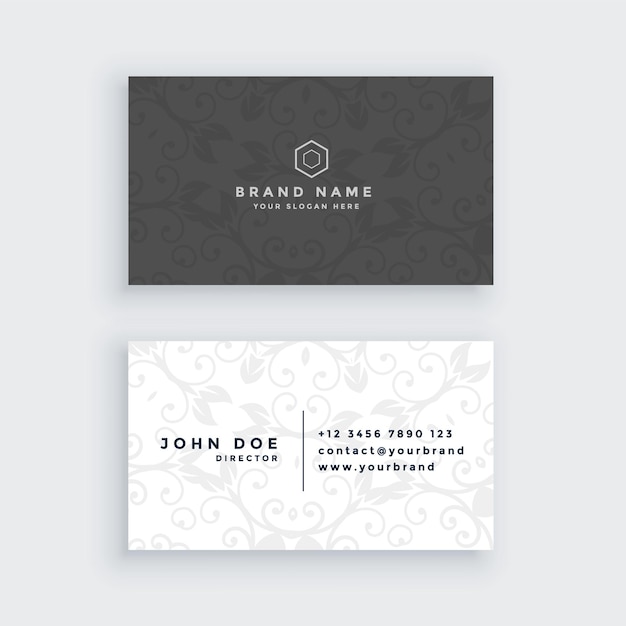 Vector simple business card design template