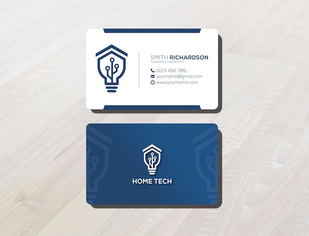 Vector simple business card design template