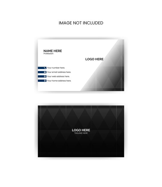 Vector simple business card design with smart background