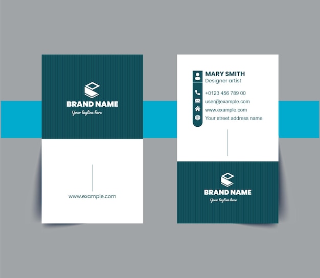 Simple business card layout