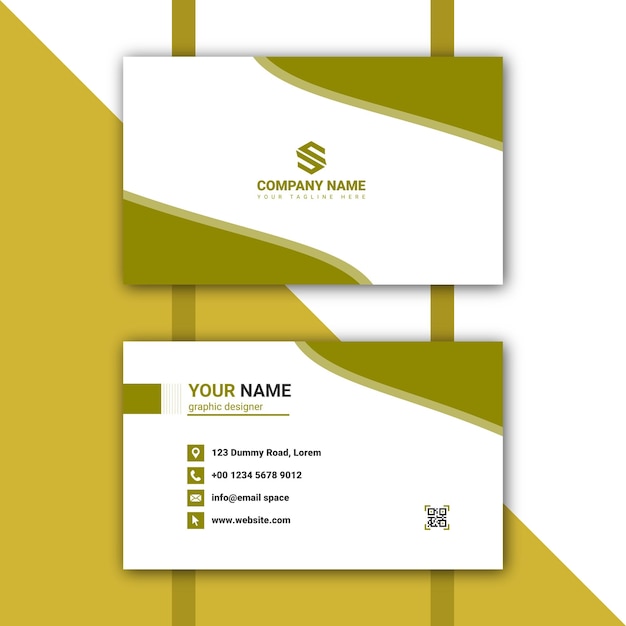 simple business card template banner