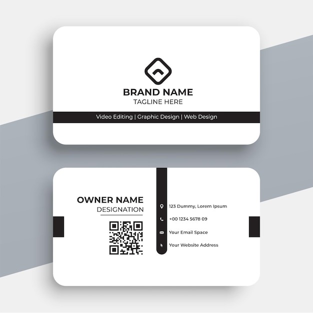 Simple business card template design