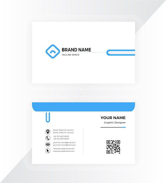 Vector simple business card template design