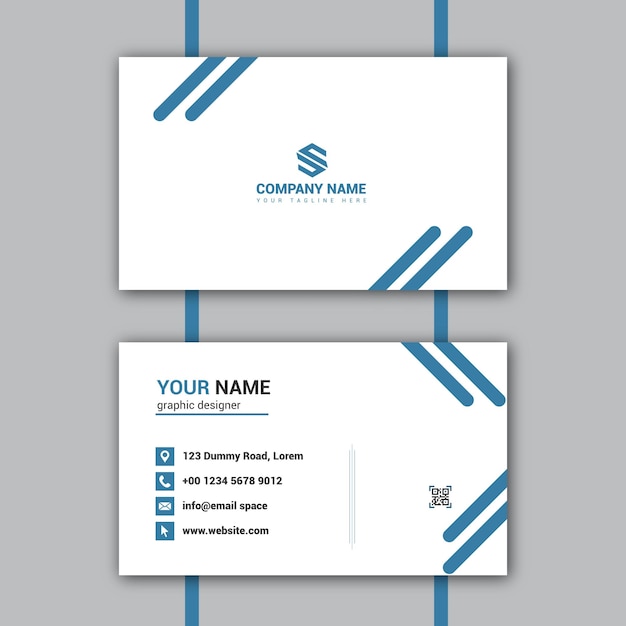 simple business card template design