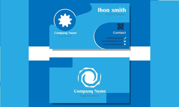 Vector simple business card