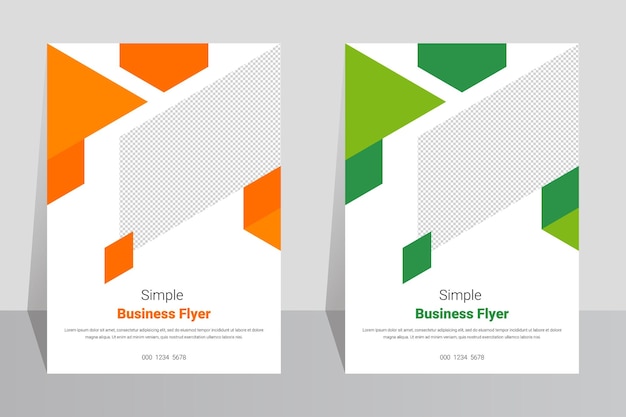 Vector simple business company a4 cover template