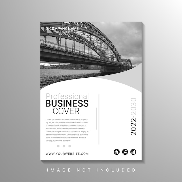 Simple business cover design print template