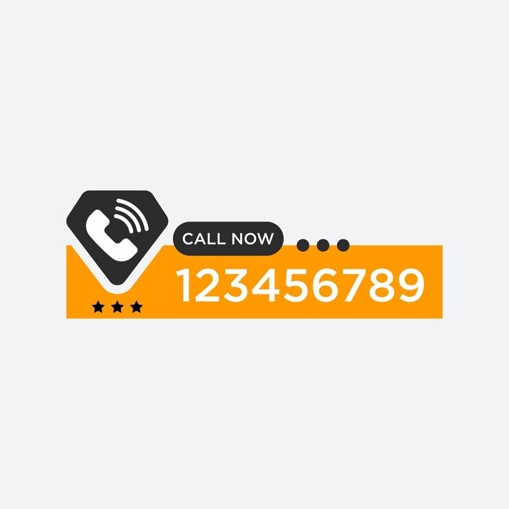 Vector simple call now badge vector