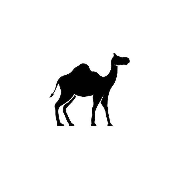 simple camel symbol silhouette