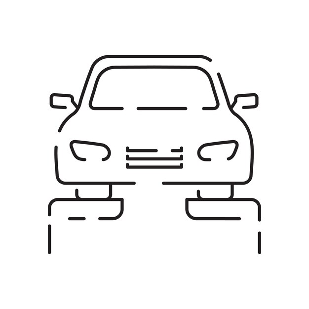 Simple Car Service Related Vector Line Icon Contains such Icons as Oil Filter Steering Wheel Check List and more Repair editable Stroke Pixel Perfect