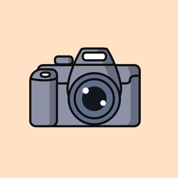 Simple cartoon camera icon