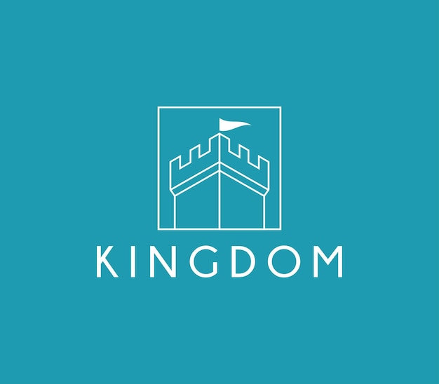 Simple Castle Logo Design template