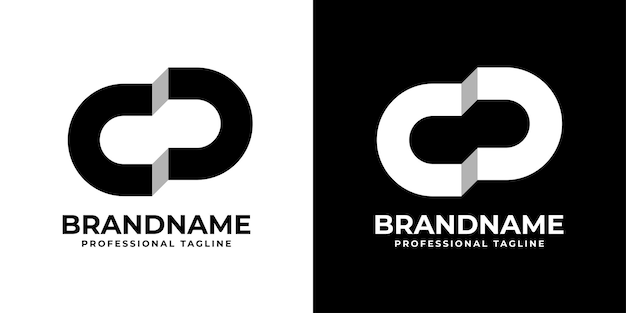 Simple CD Monogram Logo suitable for any business with CD or DC initials