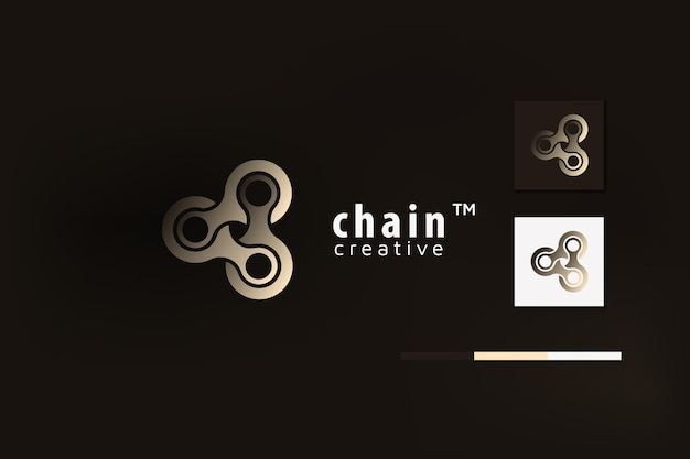 Vector simple chain logo for design inspirations