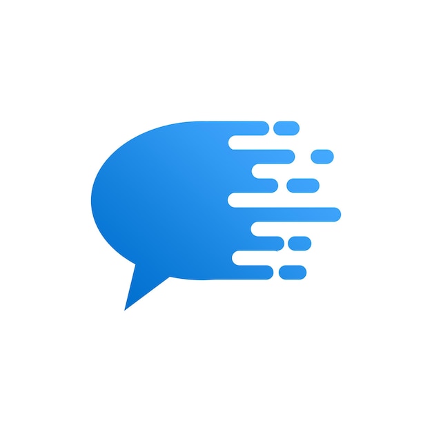 Simple chat bubble logo