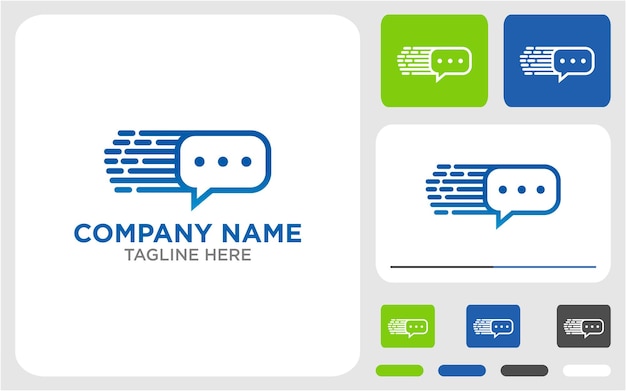 Simple chat logo design