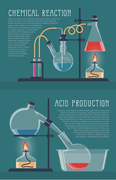 Vector simple chemical reactions