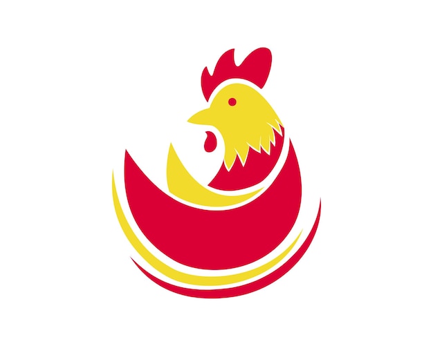 Vector simple chicken logo design for chicken restaurant