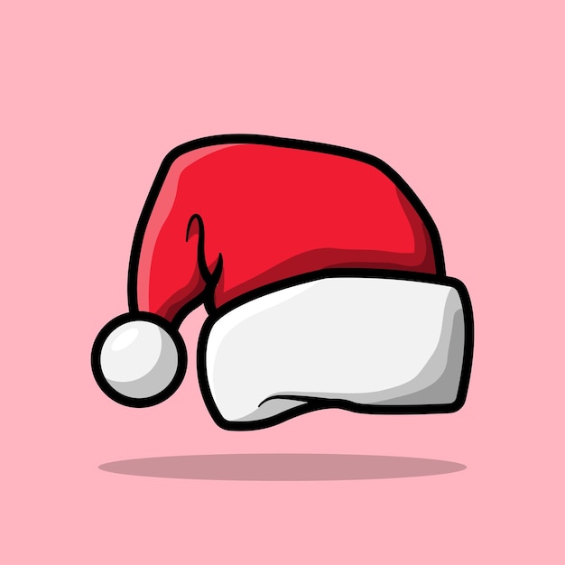 Vector simple christmas hat