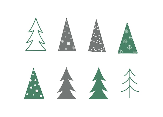 Simple Christmas tree set