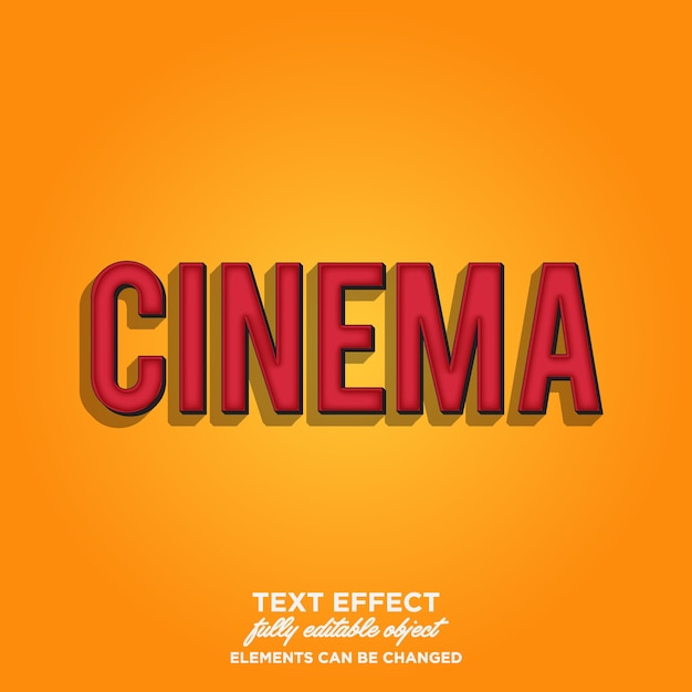 Simple cinema typography