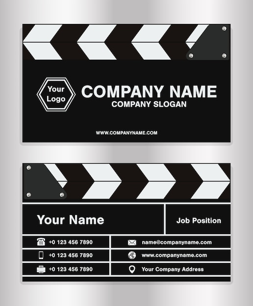 Vector simple clapperboard