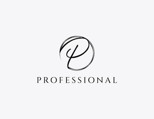 Simple Classic Letter P Logo Design Template