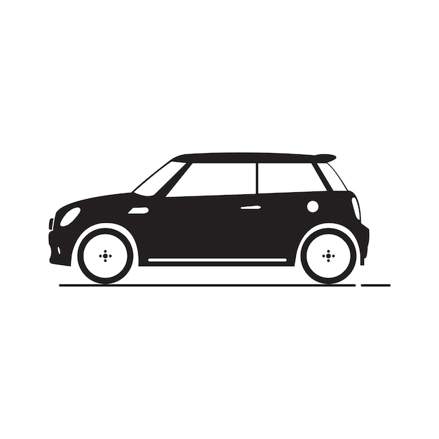 simple classic and vintage car silhouette