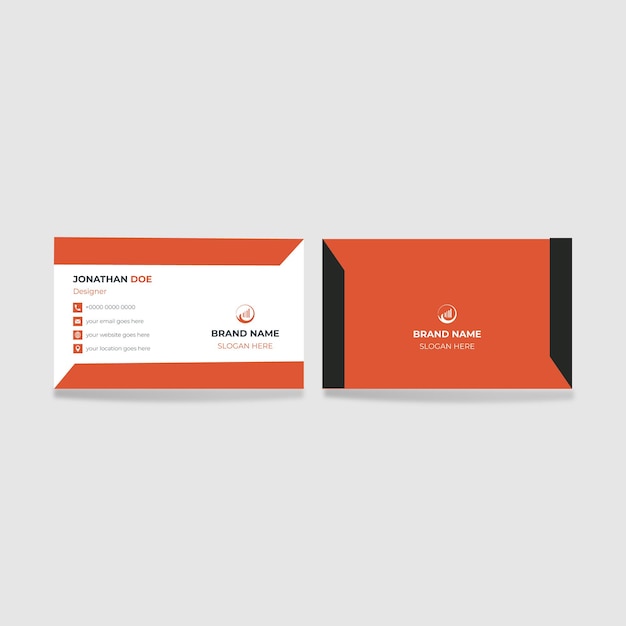 Simple and clean business card design template