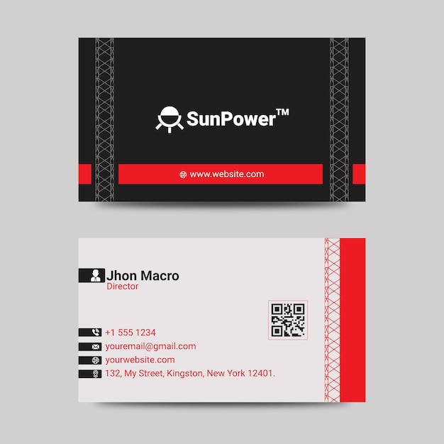 Vector simple and clean business card design template