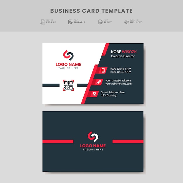 Simple and clean business card template