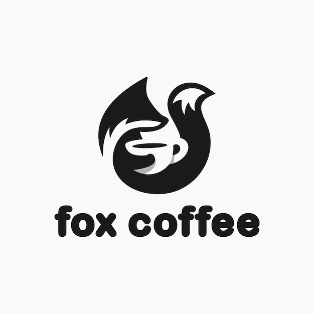 Simple clean elegant unique and modern logo design with negative space logo style for coffee shop food and drink