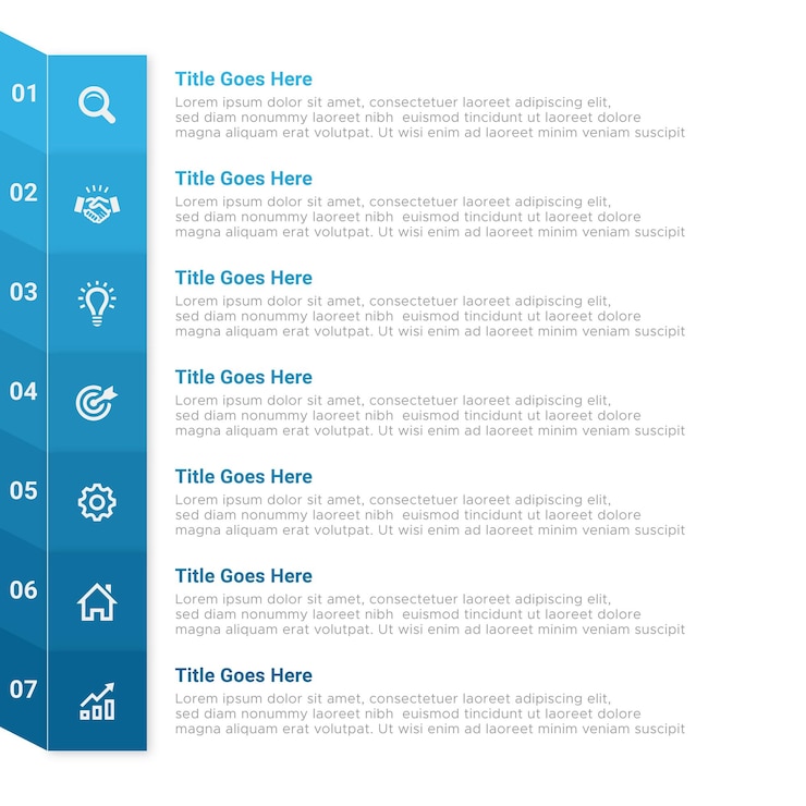 Vector simple and clean presentation business infographic design template with 6 bar of options