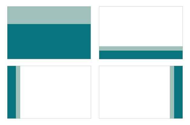 Vector simple clean presentation layout template