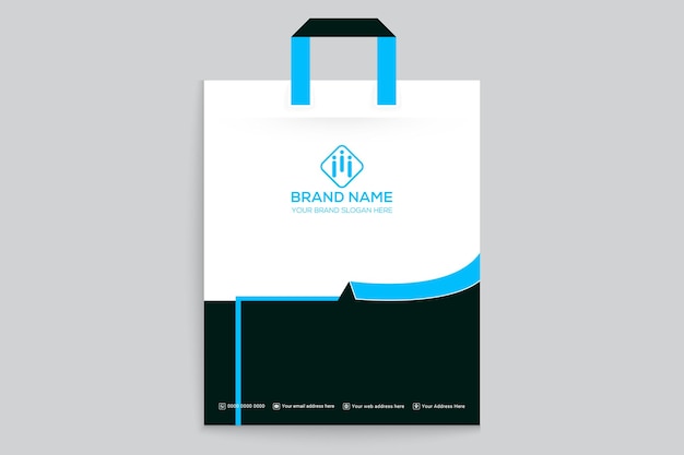 Simple and clean print ready shopping bag design