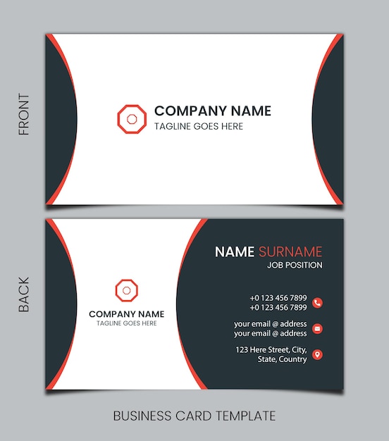 Simple Clean professional business card template