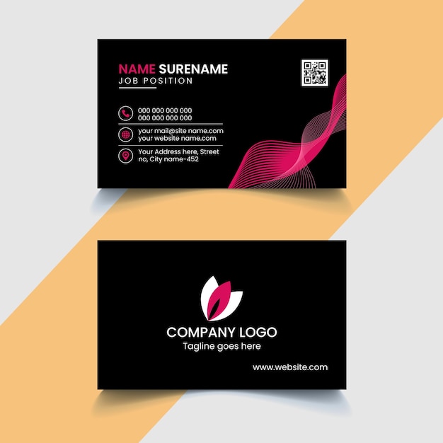 simple and clean style modern business card template