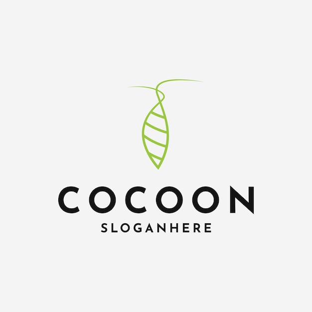 Simple coccon logo design template