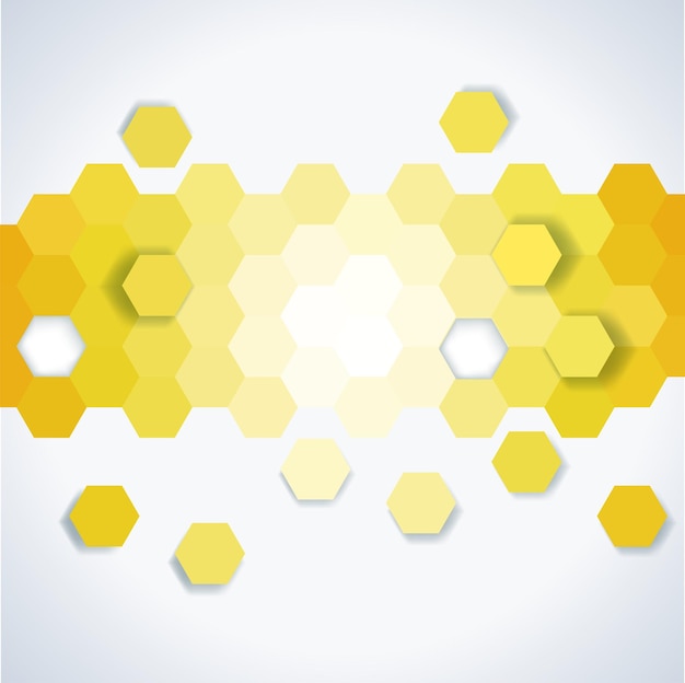 Simple colorful background consisting of hexagons