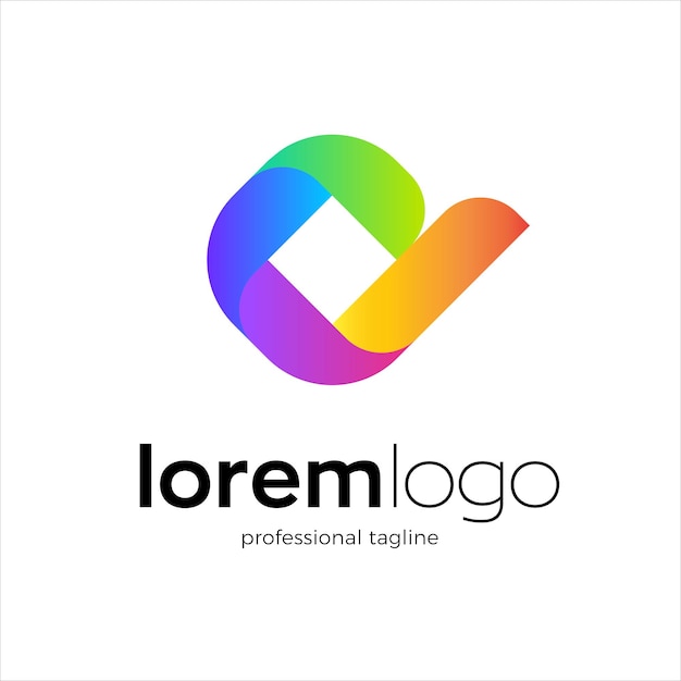 Semplice comunità colorata o logo