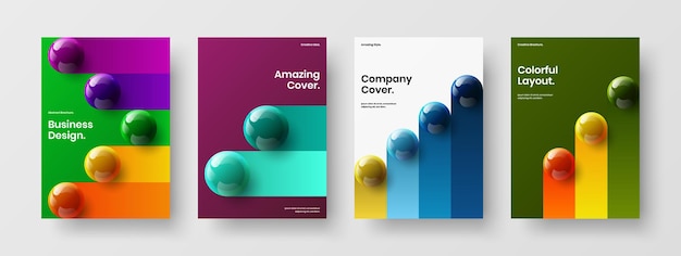 Simple company cover vector design illustration composition